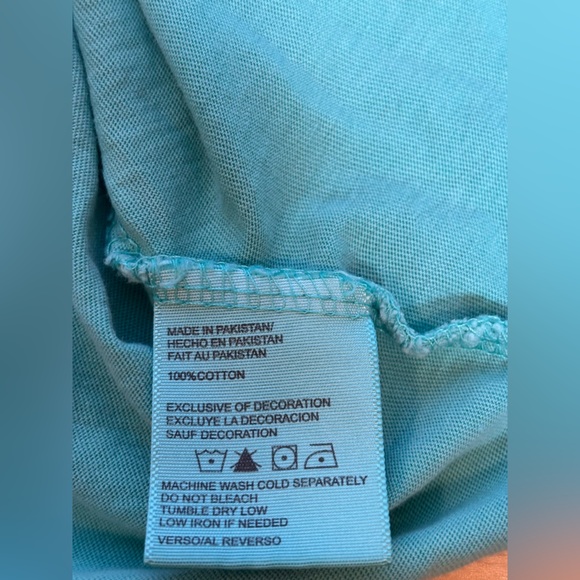 Daybreak Teal Cropped Tee With Howdy Embroidery - Picture 4 of 6